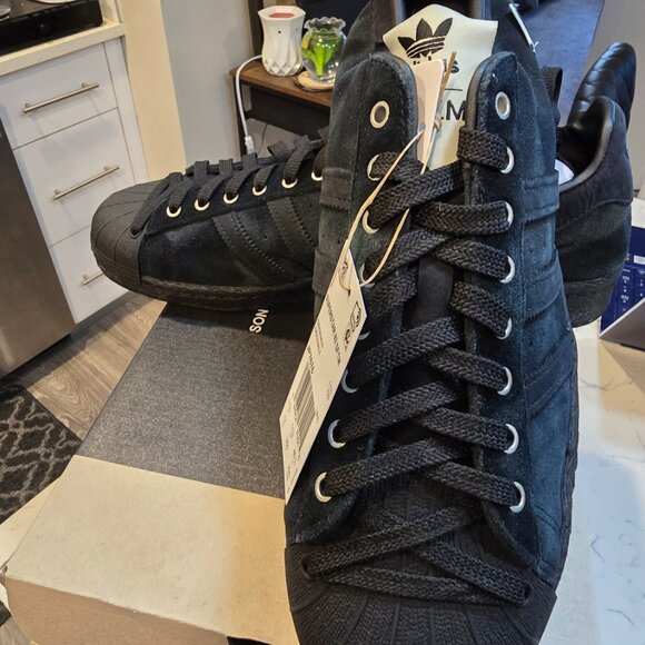 Adidas Men's Song for the Mute x Superstar 82 Mens Size 12 Black |JP7676| NEW - Picture 2 of 9